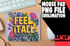 LUMINOUS mouse pad Gift Ideas, Flower Quote Product Image 1