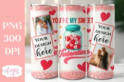 Valentines day photo tumbler wrap PNG template Product Image 1