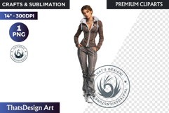 Alpine Winter Sports Fashion and Cabin Clipart PNG Product Image 1