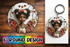 Cupid&#039;s Whimsical Delight: Keychain Sublimation Product Image 1