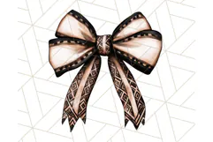 Western Style Bow PNG, Cute Cowboy, Cowgirl Coquette Png Product Image 2