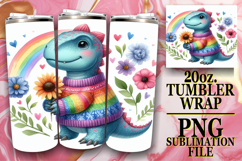 Joyful Nights 20oz tumbler wrap, Dino Product Image 1