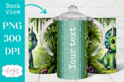 Dinosaur sippy cup sublimation PNG, Baby 12oz Kids tumbler Product Image 2