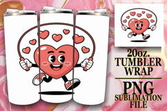 Radiant Adventures 20oz tumbler wrap, Valenines Heart Product Image 1