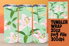 Sublimation Tumbler Wrap with Spring Boho Blooms Product Image 1