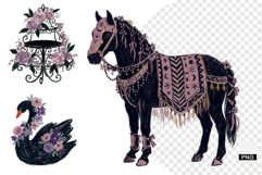 Goth Wedding Night Clipart Product Image 1