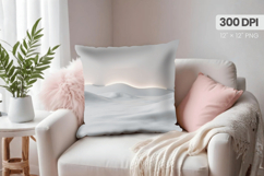 Winter Christmas Wonderland PNG Pillow, Winter Pillow Design Product Image 1