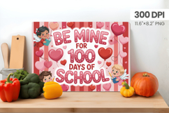 100 days of school Cutting Board PNG Design, Teacher PNG Product Image 1