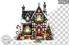 Christmas House Sublimation - Clipart PNG Design Product Image 1