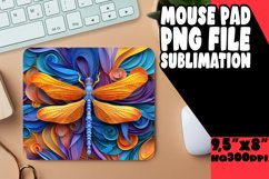 Bold Vibrant Lively Mouse Pad, Sublimation Product Image 1