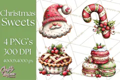 Christmas Treats Cookies Cocoa Clipart PNG Product Image 1