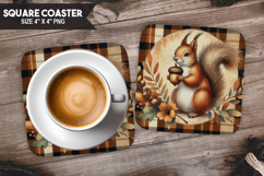 Cute Animals Square Coaster PNG Bundle, Digital Coaster Set Product Image 17