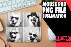 Cheerful Dog Photo Sublimation Mouse Pad Design for Personal Product Image 1