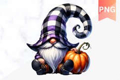 Halloween Gnome And Pumpkin Sublimation - Clipart PNG Bundle Product Image 8