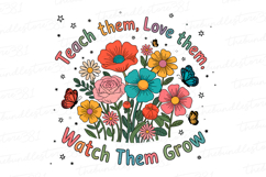 teach them Love them Svg Design | Svg Files for Cricut Product Image 1