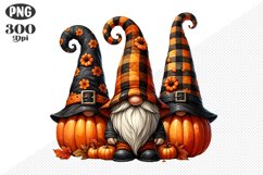 Halloween Gnomes Sublimation - Clipart PNG Design Product Image 1