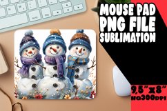 Christmas Gingerbread Mouse Pad Winter Art Product Image 1