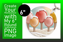 Whimsical Round Design Car Coaster Template , Holiday Product Image 1