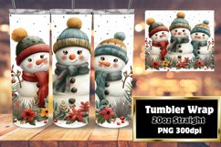 Winter Holiday Gingerbread Wrap 20oz Tumbler Design Product Image 1