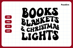 Christmas Bookish Quote SVG | Books, Blankets, Christmas Product Image 3