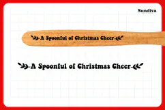 Christmas Wooden Spoon Handle Quote SVG - Cheer Product Image 3