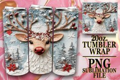 Sublimation Delight 20oz tumbler wrap, Christmas Product Image 1