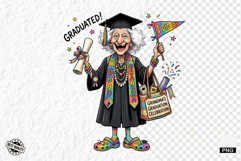 Whimsical Graduation Grandma Clipart Product Image 1