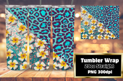 VIBRANT 20oz Tumbler Artwork , Leopard Print Product Image 1