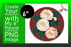 Cute Flamingo with Flowers Round Design PNG Product Image 1