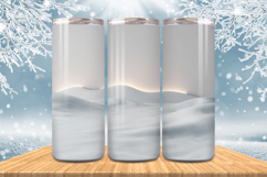 Winter Wonderland Snowflake PNG, Icy Tree 20oz Tumbler wrap Product Image 1