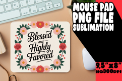 Radiant Mouse Mat PNG Style, Religious Product Image 1