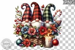 Christmas Gnome Sublimation - Clipart PNG Design Product Image 1
