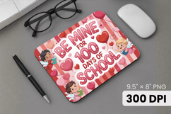 100 days of school Mouse Pad, Teacher PNG Sublimation Design Product Image 1