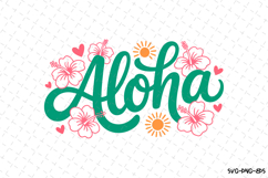 Aloha svg | Flowers Svg | Svg Cut Files Product Image 1