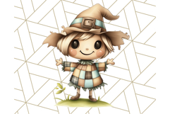 Fall Dinosaur PNG Clipart with Autumn Elements, Cute Dino Product Image 2