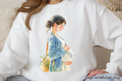 Mothers Day Pregnant Sublimation PNG Product Image 1