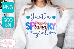 Just a spooky girl shirt PNG, Halloween shirt PNG Product Image 4