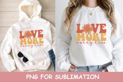 Retro sublimation designs, Smile face png, groovy hippie png Product Image 3