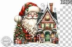 Christmas Santa Sublimation - Clipart PNG Design Product Image 1