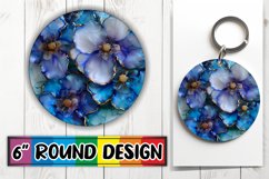 Shimmering Floral 3D Sublimation Coasters Product Image 1