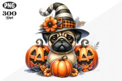 Halloween Dog Sublimation - Clipart PNG Design Product Image 1