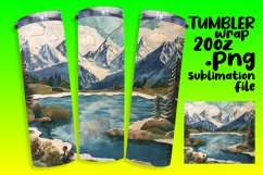 Lovely 3D Summer Wrap for Tumblers Sublimation Product Image 1