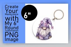 Festive Gnome Sublimation Circle Array Product Image 1