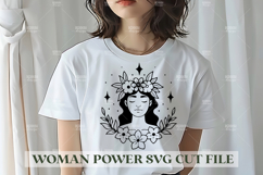 Woman Power SVG Design | Feminist SVG for Cricut&amp;Silhouette Product Image 1
