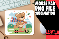 ENCHANTED DESK PAD SUBLIMATION STYLE, Cute Bear Product Image 1