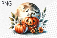 Halloween Pumpkins Sublimation - Clipart PNG Design Product Image 1