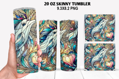 Skinny Tumbler 20oz Wrap Design, Valentine Tumbler PNG Product Image 1