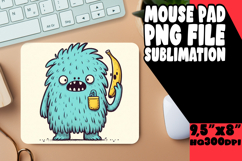 Luminous Mouse Pad PNG Design, Monster Product Image 1