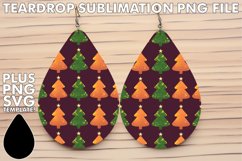 Lovely Teardrop Earrings Magic PNG, Christmas Product Image 1
