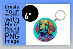 Whimsical Round Design for Coasters , Dog Product Image 1